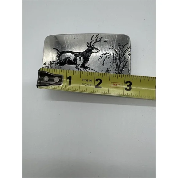 Belt Buckle Deer in nature Buck Vintage - Picture 5 of 7